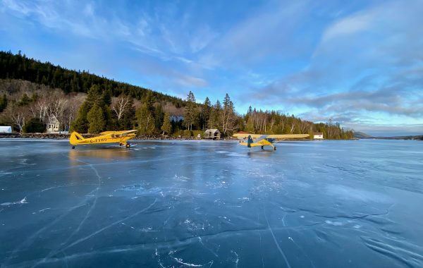 Avions sur le lac glacé (F. Diguer)