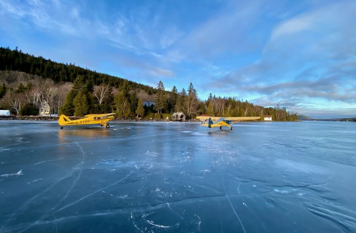 Avions sur le lac glacé (F. Diguer)